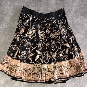 Vintage Whimsy Magazine Midi Print Skirt